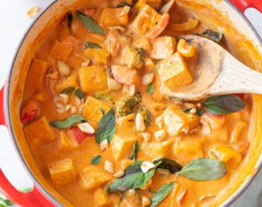 How to Make a Soft tofu Curry Vegetables Coconut Sauce