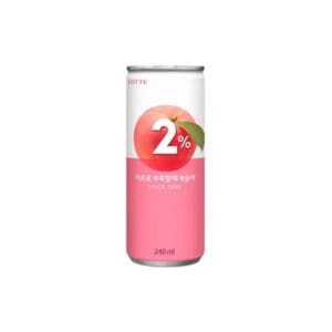 Lotte 2% Peach Flavor Drinks 240ml